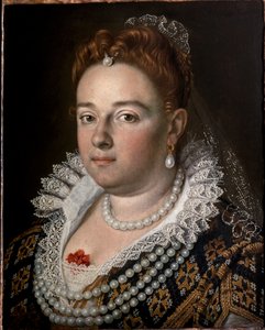 ルネッサンス期のヴェネツィアの貴婦人、ビアンカ・カペッロの肖像。(絵画 作： Scipione Pulzone