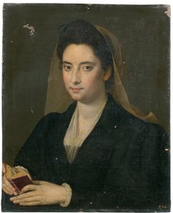 本を持った女性の肖像（「ルクレツィア・チェンチ」） 作： Scipione Pulzone