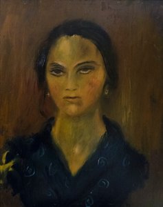 若い女性の肖像画