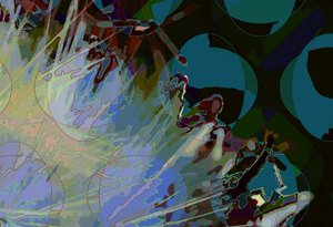Artichoke_abst_horz8 (デジタル) 作： Scott J. Davis