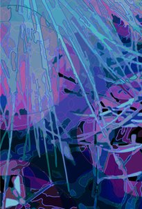 Artichoke_abst_vert3a (デジタル) 作： Scott J. Davis