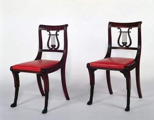 ダンカンフィフワークショップのサイドチェア、1810-20（マホガニー）
