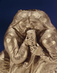 二人のスキタイ人が酒を酌み交わしている様子を描いたプラーク（金）（343170の詳細 作： Scythian