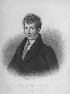 「トーマス・アドキンス牧師」、c1830 作： Sears and Co Fenner