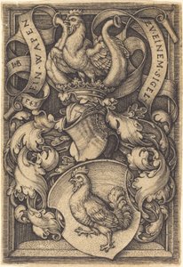 コック付きの紋章 作： Sebald Beham