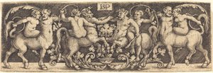 ケンタウロスとフリーズ 作： Sebald Beham