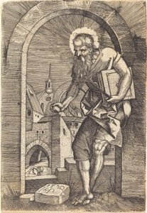 アーチの聖ジェローム 作： Sebald Beham