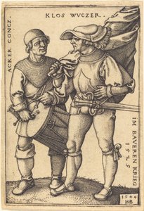 旗手とドラマー 作： Sebald Beham
