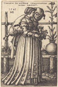 貴婦人と死 作： Sebald Beham
