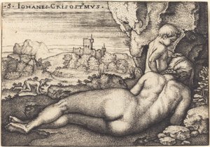 聖ヨハネ・クリソストムの苦行 作： Sebald Beham