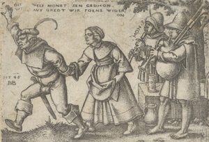 農民の饗宴または十二ヶ月、1546年からの年末。 作： Sebald Beham