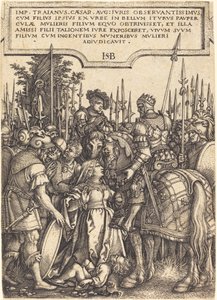 トラヤヌスの正義 作： Sebald Beham