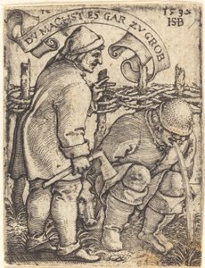 嘔吐農民 作： Sebald Beham