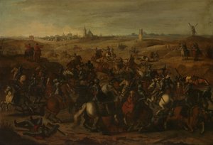 1600 年 2 月 5 日、Vugterheide での胸甲騎兵間の小競り合い 作： Sebastiaen Vrancx (after)