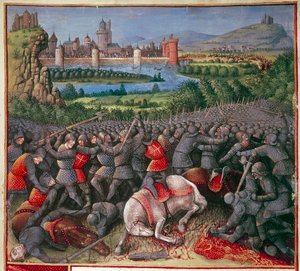 最初の十字軍人民十字軍、1096-1099、c1490の間の戦い 作： Sebastian Marmoret