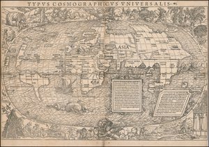 セバスチャン・ミュンスターによる1532年の世界地図 作： セバスチャン・ミュンスター