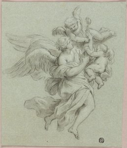 プッティと天使 作： Sebastiano Conca