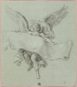 巻物を持つ天使 作： Sebastiano Conca