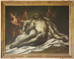 フランス語で  死せるキリスト 作： セバスティアーノコンカ