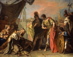 アレクサンドルとダリウスの家族、1708〜1710年頃