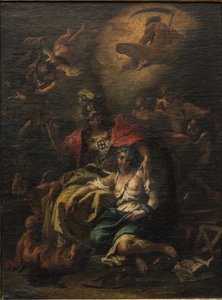 ミネルバ（油彩・キャンバス 作： Sebastiano Ricci