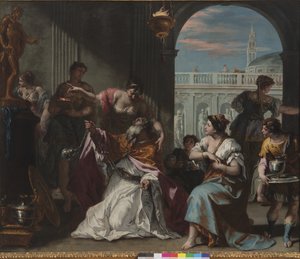 ソロモンは偶像崇拝、1724年頃 作： Sebastiano Ricci