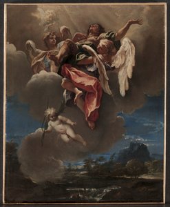 サンベルナルディーノデイモルティの聖人の神格化に関する研究、ミラノ、c。 1695年。