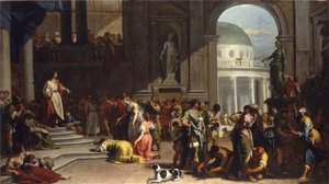 ダニエルの前のスザンナ、1725年〜26年 作： Sebastiano Ricci