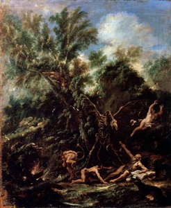 聖アントニウスの誘惑、c1706-c1707 作： Sebastiano Ricci