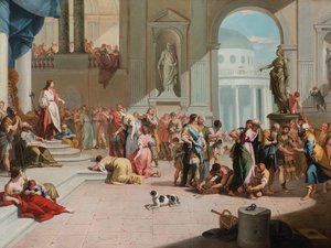 ダニエルによるスザンナの解放。 作： Sebastiano Ricci