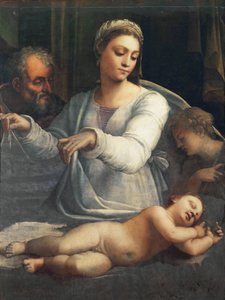 ベールのマドンナ 作： Sebastiano del (c.1485 1547) Piombo