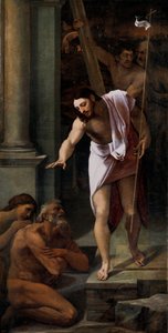 "Christ aux limbes" (虚無のキリスト) Sebastiano del Piombo (1485-1547) Peinture de Sebastiano del Piombo (1485-1547) 1516 Dim 226x114 cm Museo del Prado, Madrid 作： Sebastiano del (c.1485 1547) Piombo