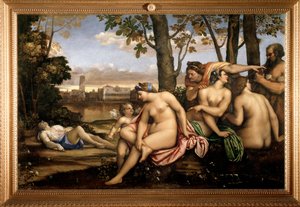 アドニスの死」 - 油彩・キャンバス 作： Sebastiano del (c.1485 1547) Piombo