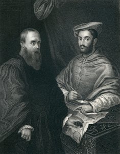 ヒッポリトデメディチ枢機卿とセバスティアーノデルピオンボ 作： Sebastiano del Piombo