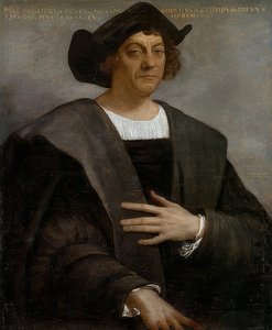 男の肖像、おそらくクリストファー・コロンブス。 1519年 作： Sebastiano del Piombo
