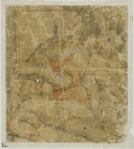 天使と聖母子 作： Sebastiano del Piombo