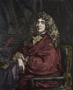 ジャン・バティスト・ポケリン・ディット・モリエールの肖像（Jean Baptiste Poquelin dit Moliere 作： Sébastien Bourdon