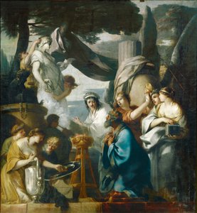 Salomon sacrifiant aux idoles - ソロモン、偶像に生け贄を捧げる...
