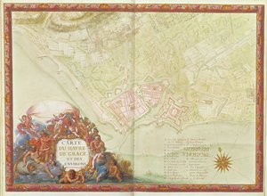Ms. 987、fol.24ルアーブルの計画、「アトラスルイ14世」から、1683-88年 作： Sebastien Le Prestre de Vauban