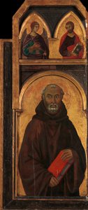 聖ベネディクト、1320年代。 作： Segna di Buonaventura