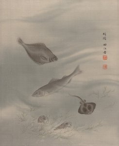 魚、カリフォルニア州。 1890-92。 作： Seki Shuko