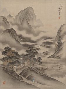 友人を訪問、1892年。 作： Seki Shuko