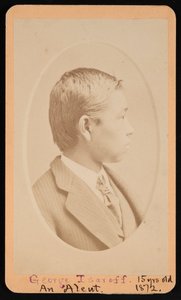 ジョージ・ツァロフの肖像 1858-1880、1872 年 11 月。 作： Selleck and Fisher