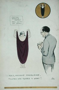 アーティスト・ドローイング マドレーヌ・ヴィオネ（1876-1975） 「Le Nouveau Monde」より 作： Sem