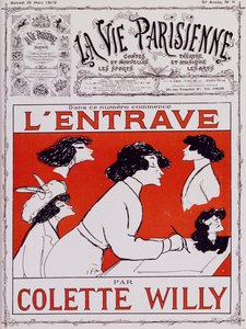 コレット・ウィリー（Sidonie-Gabrielle Colette（1873-1954）のペンネーム）の風刺画です。