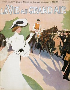 フランスの競馬雑誌「La vie au Grand Air」 1904年 作： Sem (1863 1934)