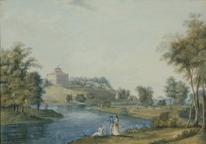 1792年以前のシヴォリツィの田舎の邸宅の眺め