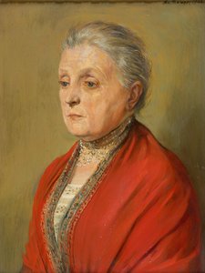 画家の最初の妻、ルイーゼ・マウラーの肖像 作： Serafin Maurer