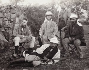 探検家のグループ、パレスチナのジュデア地区、1867年 作： Sergeant Henry Phillips