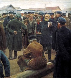 1893年、地方共同体会議にて。 作： Sergei Alexeevich Korovin